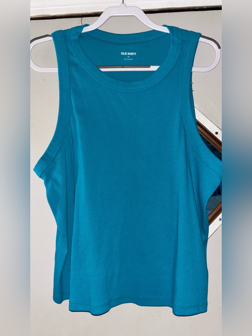 Old Navy Teal Sleeveless Ribbed Tank